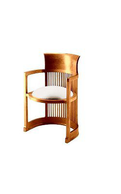 1937 Chair Barrel  Frank Lloyd Wright Cassina
